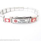 Taking Blood Thinners Superlink 9mm Italian Charm Medical Alert ID Bracelet