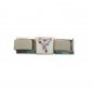 9mm Italian Charm Love Hearts Valentines Day Stainless Steel Link Gold Trim