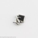 Black Grad Cap Graduation Graduate Floating Charm For Glass Memory Locket