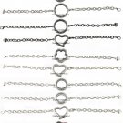 10pc Assorted Lot 25mm 30mm Round Pink Heart Floating Charm Locket Bracelets