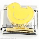 Yellow Chick Farm Chicken Hen 9mm Italian Charm Stainless Steel Modular Link