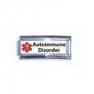 Medical Alert Autoimmune Disorder 9mm Italian Charm Superlink For ID Bracelets