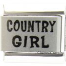 Country Girl 9mm Italian Charm Laser Etched Modular Link