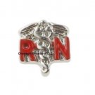 Red RN Medical Symbol Nurse Caduceus Doctor Floating Charm For Memory Locket
