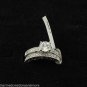 Engagement Wedding Ring Band 2pc Set With Filigree Shank 1.75 ct Cubic Zirconia