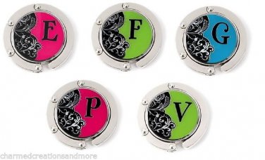 Initial Folding Purse Bag Hanger Hook Hang Em High Choose E F G V