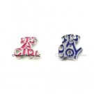 10pc Lot Its A Boy Or Girl Floating Charms For Glass Memory Lockets Baby New Mom