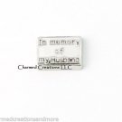 In Memory Of My Husband Floating Charm For Glass Memory Locket Necklaces