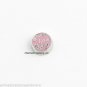Pink Round Circle Live Love Laugh Floating Charm For Glass Memory Lockets