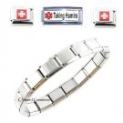 Taking Humira Superlink 9mm Italian Charm Medical Alert ID Bracelet