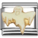 9mm Italian Charm Halloween White Ghost Flying Stainless Steel Modular Link