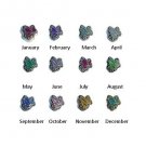 You Choose Month Butterfly Birthstone Floating Charms For Glass Memory Lockets