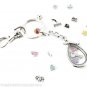 10pc Wholesale Lot Plain Teardrop Floating Charm Memory Locket Key Chain