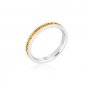 November Birthstone Eternity Ring Stackable 3mm Band Made With Swarovski Stones