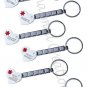 9mm Italian Charm Medical Alert Key Chain With Stainless Steel Modular Links