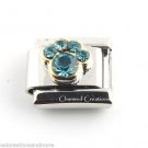 December Dog Paw Animal Print Birthstone Birthday 9mm Italian Charm Link