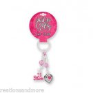 10pc Just For Mom #1 Mom Hot Pink Beaded Key Chain Key Ring With Heart Charm
