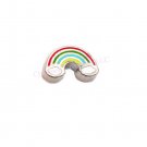 Rainbow Cloud Floating Charm For Glass Memory Lockets Church God Jesus Gay Pride