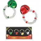 Wine Glass Jingle Bell Christmas Charms Festive Christmas Cocktail Drink Marker