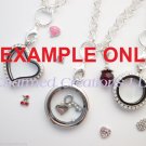 50pc Wholesale Lot Of Floating Charms For Glass Memory Locket Necklace