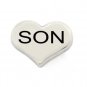 10pc Lot Son Silver Tone Heart Love Floating Charm For Glass Memory Lockets