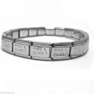 Find A Cure Awareness 9mm Italian Charm Shiny Stainless Steel Starter Bracelet
