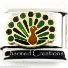 Thanksgiving Turkey Bird Animal 9mm Italian Charm Stainless Steel Modular Link