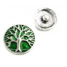 Green Family Tree Of Life Interchangeable Snap Charm 18mm #263