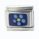 Mood Flower Color Changing 9mm Italian Charm Stainless Steel Modular Link