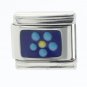 Mood Flower Color Changing 9mm Italian Charm Stainless Steel Modular Link