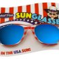 2 Pair Patriot Pride USA Flag Mirrored Sunglasses 4th Of July Independence Day