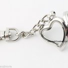 10pc Wholesale Lot Plain Heart Floating Charm Memory Locket Key Chains Dog Clasp
