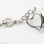 10pc Wholesale Lot Plain Heart Floating Charm Memory Locket Key Chains Dog Clasp