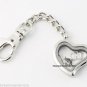 10pc Wholesale Lot Plain Heart Floating Charm Memory Locket Key Chains Dog Clasp