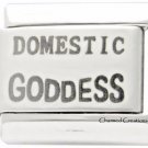 Domestic Goddess 9mm Italian Charm Laser Etched Modular Link