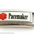 Pacemaker Heart Condition Caduceus Medical Alert ID 9mm Italian Charm Superlink