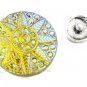 Aurora Borealis Sun Star Interchangeable Snap Iridescent 18mm Charm #253