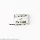 In Memory Of My Son Military Floating Charm For Glass Custom Memory Lockets