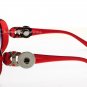 Red Interchangeable Snap Charm Sunglasses US SELLER For 18mm Button Charms