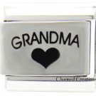 Grandma Heart 9mm Italian Charm Laser Etched Modular Link