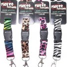 Zebra Rainbow Pink Cheetah Animal Print ID Lanyard Teacher Student Parent