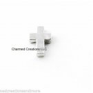 10 Silver Tone Cross Jesus God Religious Floating Charm For Glass Memory Locket