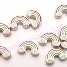 10pc Lot Rainbow Floating Charm Glass Memory Lockets Church God Jesus Gay Pride