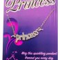 Princess Inspirational Pendant Necklace On 16" Chain And 2" Extender Silver Tone