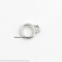 Silver Tone Wedding Ring Engagement Floating Charm For Glass Memory Lockets