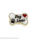 10pc Lot Dog Lover Bone Paw Print Floating Charm For Glass Memory Locket
