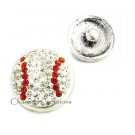 Rhinestone Baseball Interchangeable Snap Charm Team Sports #182