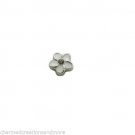 10pc Lot White Daisy CZ Flower Floating Charm Fits Glass Memory Lockets