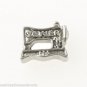 Silver Tone Old Fashioned Sewing Machine Floating Charm For Memory Locket