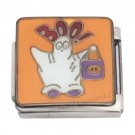 9mm Italian Charm BOO Halloween Ghost Trick Or Treater Modular Link